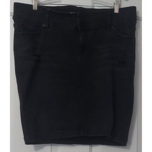 Torrid Black Denim Jean Skirt Size 18